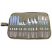 Camp Cover Cutlery Roll-Up Compact 4-set Kitted Bag Ripstop Khaki
